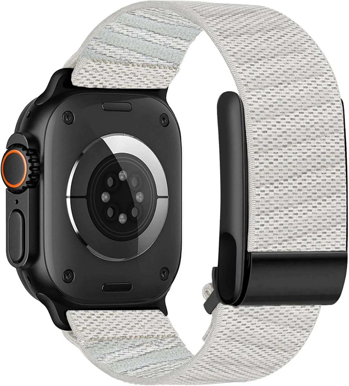Nylon Sport Band for Whoop 5.0 + Apple Watch Combo Band- Adjustable Elastic Breathable Hybrid Strap for Whoop 5.0 & Apple watch 1/2/3/4/5/6/7/8/9/10/11/SE/Ultra