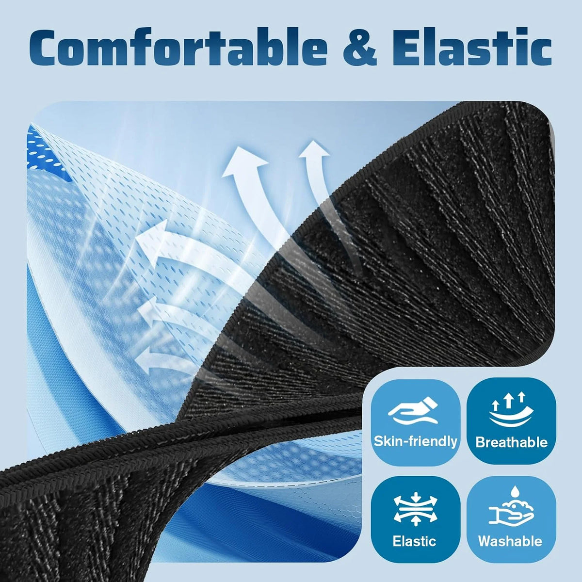2Packs Nylon Bicep Band Compatible with Whoop 5.0 Arm/Ankle Bands,Adjustable Elastic Replacement Sport Strap for Whoop 5.0 One/Peak/MG/Life for Men Women,Breathable,Washable,Durable