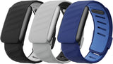 3 Pack Silicone SportFlex Bands Compatible with WHOOP 5.0/MG Band for Men Women - Soft, Breathable & Comfortable, Adjustable Waterproof Replacement Wristbands Straps- Not Compatible with Gen 4
