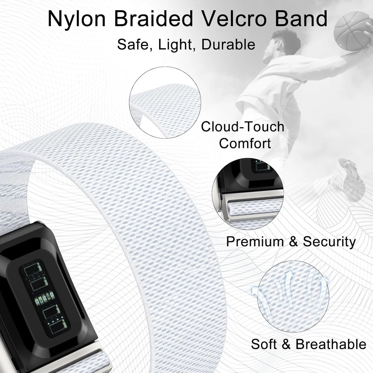 omee Bicep Sport Bands for Whoop 5.0 Bicep Band One, Peak and Life/MG