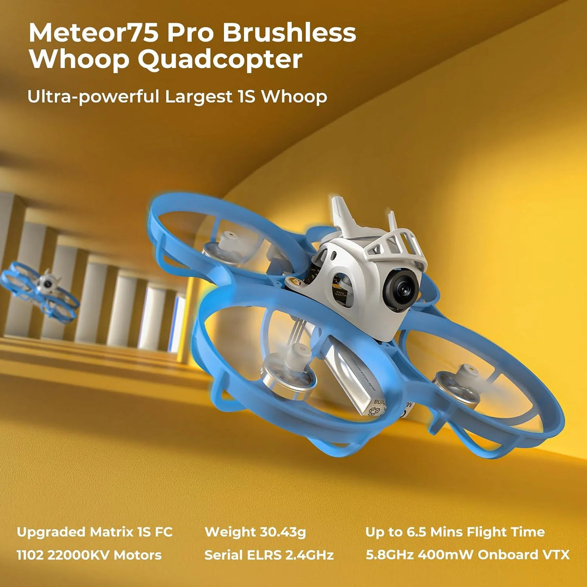 BETAFPV Meteor75 Pro Matrix 1S Brushless Whoop Quadcopter for FPV Racing