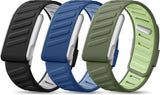 Maledan 3 Pack Silicone Sport Whoop Band for WHOOP 5.0/MG, One, Peak & Life