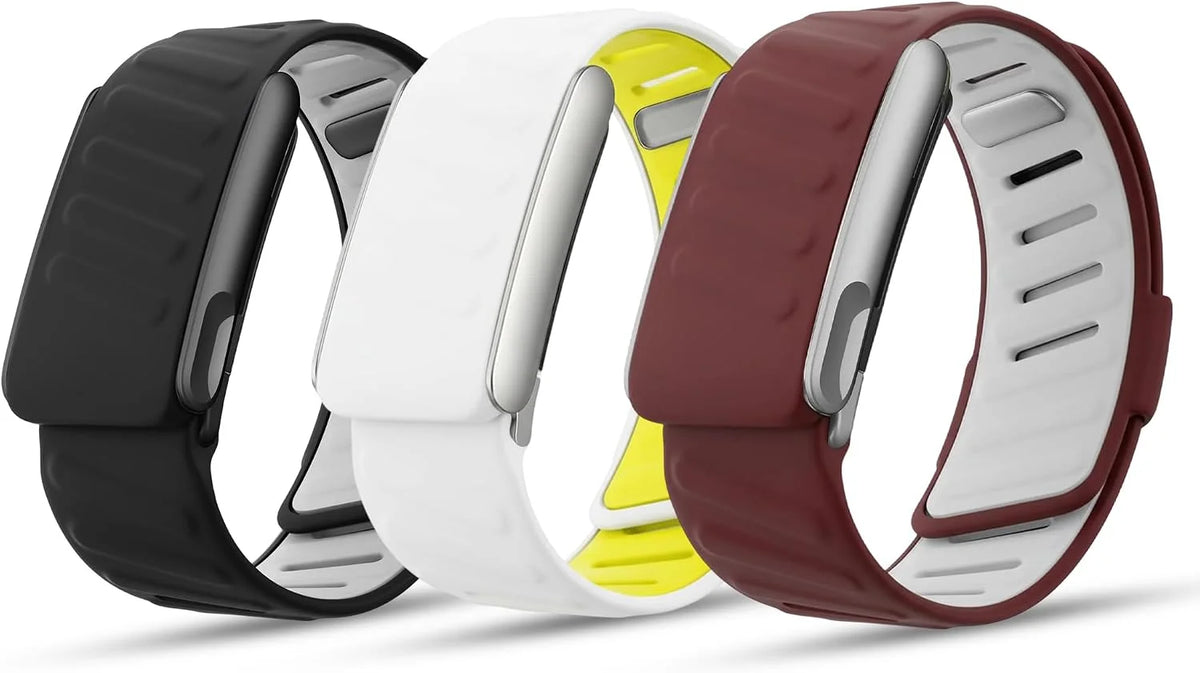 DADO 3 Pack Silicone Bands Compatible with WHOOP 5.0 and MG