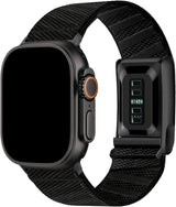 Nylon Sport Band for Whoop 5.0 + Apple Watch Combo Band- Adjustable Elastic Breathable Hybrid Strap for Whoop 5.0 & Apple watch 1/2/3/4/5/6/7/8/9/10/11/SE/Ultra