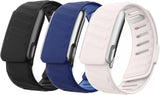3 Pack SportFlex Silicone Bands Compatible with WHOOP 5.0/MG Flexible Sport Wrist Straps, Adjustable Water-Resistant Sweat-Resistant Bands for Active and Daily Wear, Not for Gen 4