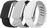 3 Pack Silicone SportFlex Bands Compatible with WHOOP 5.0/MG Band for Men Women - Soft, Breathable & Comfortable, Adjustable Waterproof Replacement Wristbands Straps- Not Compatible with Gen 4