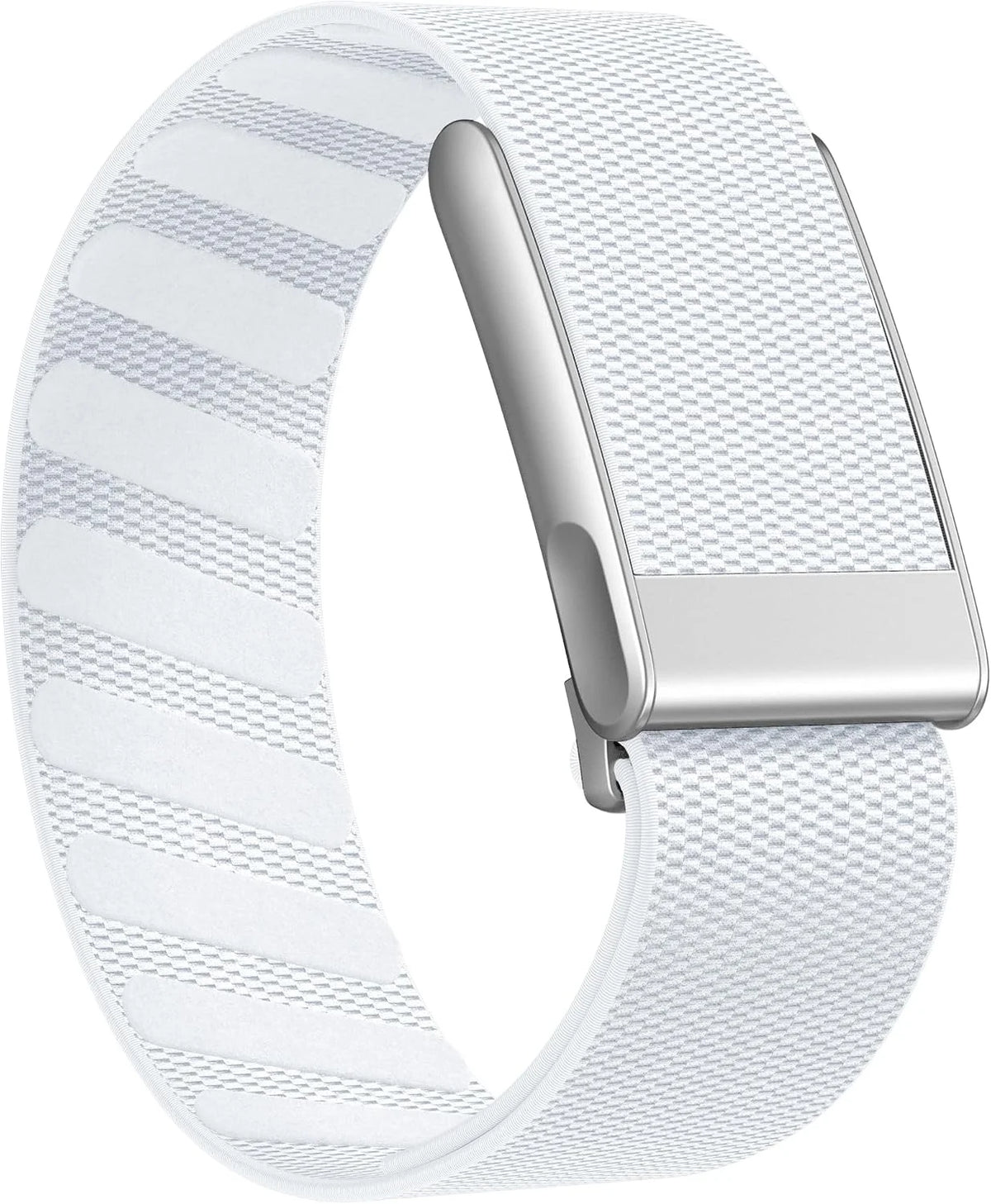 Getino Sport Band Compatible with Whoop 5.0 Bands One, Peak and Life/MG, Breathable Adjustable Elastic Replacement Soft Nylon Strap Accessories for Whoop Band 5.0 Fitness Tracker, White