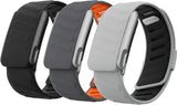 3 Pack SportFlex Silicone Bands Compatible with WHOOP 5.0/MG Flexible Sport Wrist Straps, Adjustable Water-Resistant Sweat-Resistant Bands for Active and Daily Wear, Not for Gen 4