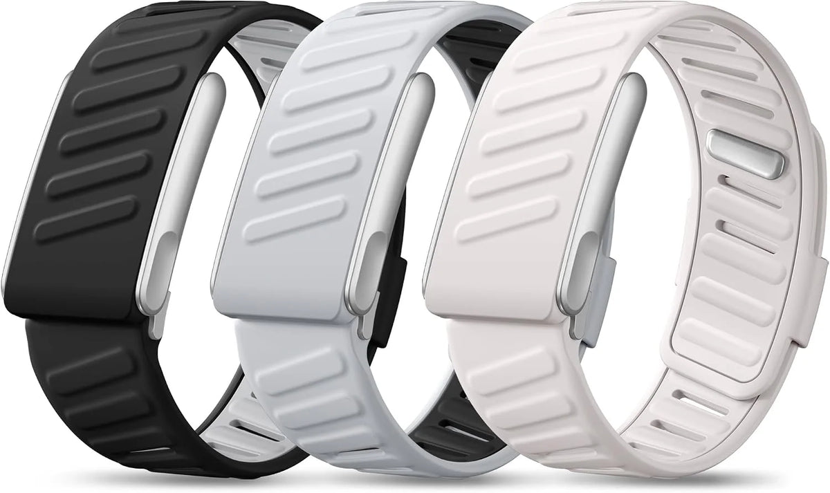 Maledan 3 Pack Silicone Sport Whoop Band for WHOOP 5.0/MG, One, Peak & Life