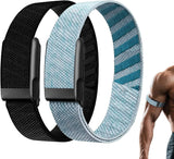 2Packs Nylon Bicep Band Compatible with Whoop 5.0 Arm/Ankle Bands,Adjustable Elastic Replacement Sport Strap for Whoop 5.0 One/Peak/MG/Life for Men Women,Breathable,Washable,Durable