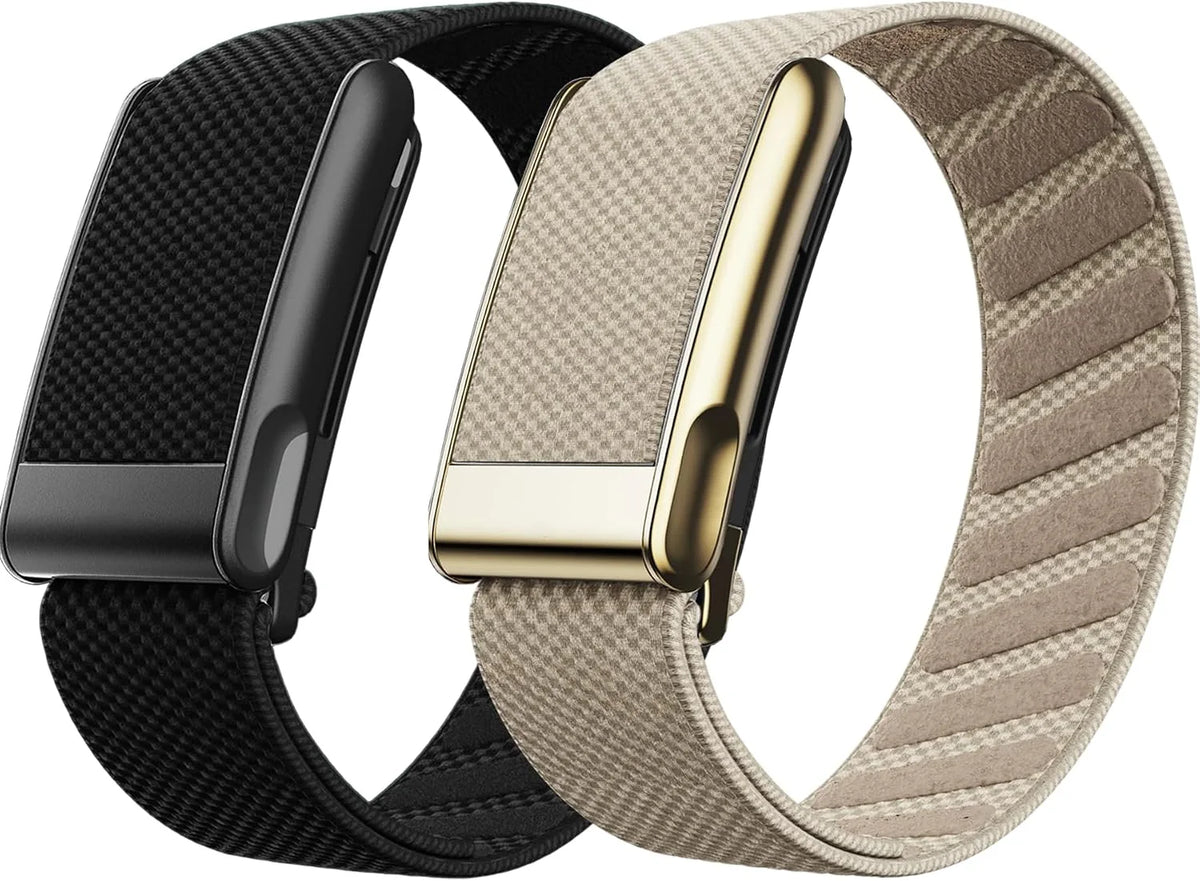 2-Pack Nylon Replacement Bands Compatible with WHOOP 5.0, One, Peak & Life, Adjustable Soft Elastic Woven Wristbands, Not for Gen 4