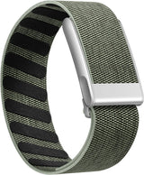 Getino Sport Band Compatible with Whoop 5.0 Bands One, Peak and Life/MG, Breathable Adjustable Elastic Replacement Soft Nylon Strap Accessories for Whoop Band 5.0 Fitness Tracker, White