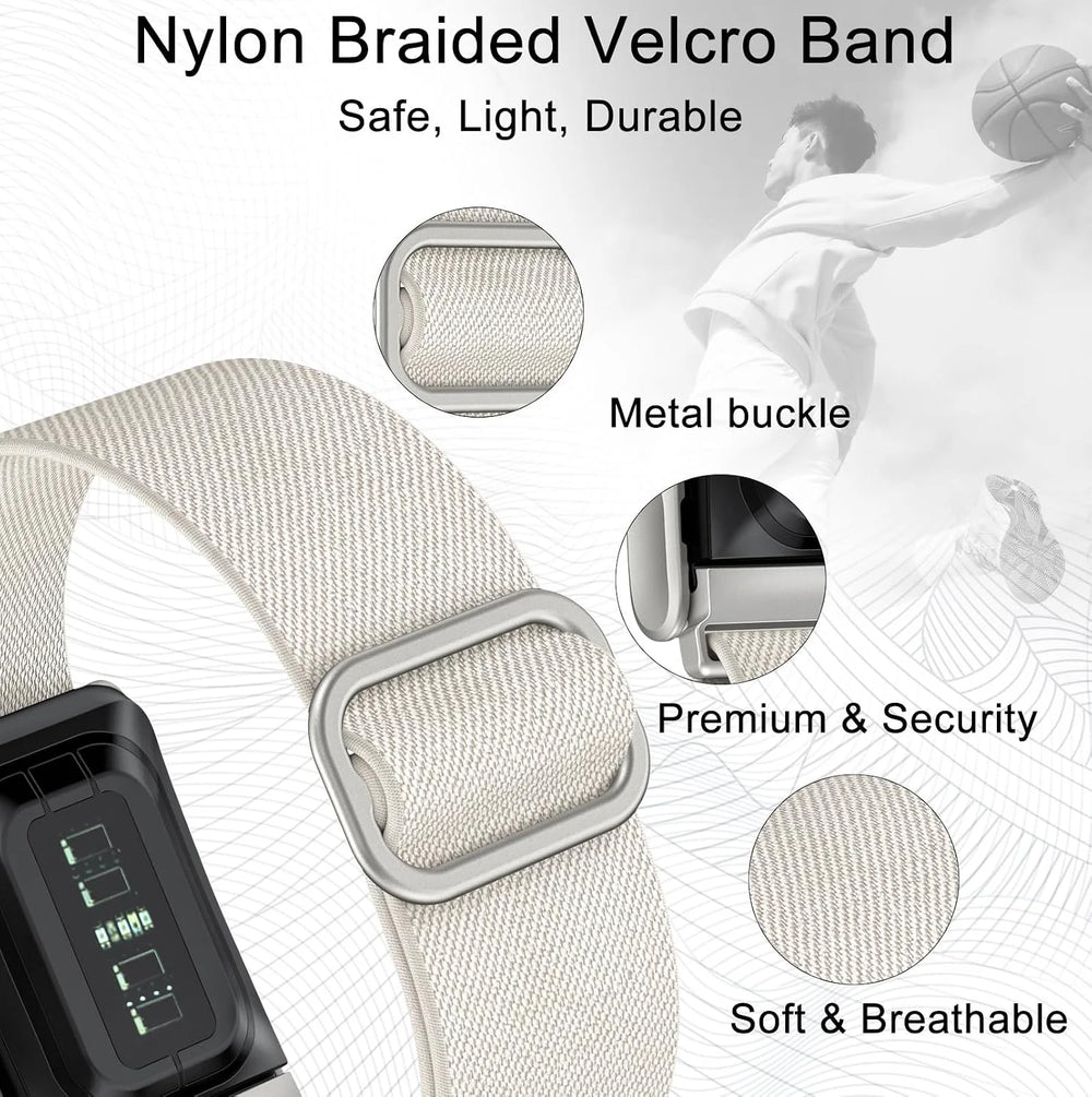 omee Nylon Sport Band Compatible with Whoop 5.0 Bands One, Peak and Life/MG, Breathable Nylon Adjustable Waterproof Replacement Wristbands Straps for Whoop Band 5.0 – Not Compatible with Gen 4