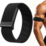 Getino Nylon Bicep Band Compatible with Whoop 5.0 Bands One, Peak and Life MG, Breathable Sport Adjustable Elastic Replacement Strap for Whoop Bicep Band 5.0 Fitness Activity Tracker, Black