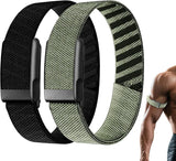 2Packs Nylon Bicep Band Compatible with Whoop 5.0 Arm/Ankle Bands,Adjustable Elastic Replacement Sport Strap for Whoop 5.0 One/Peak/MG/Life for Men Women,Breathable,Washable,Durable